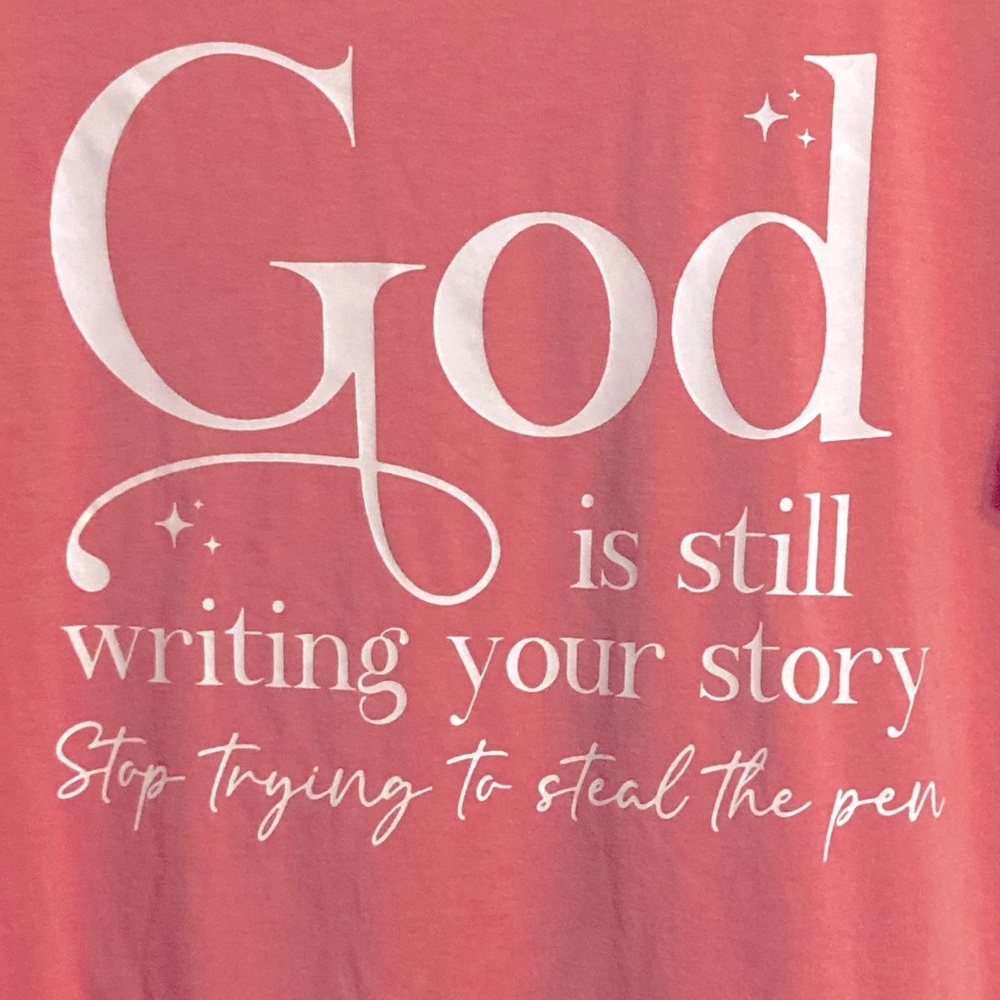 God is still writing your story Tee L - Picture 2 of 2